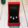 Silver Earring and Locket Set